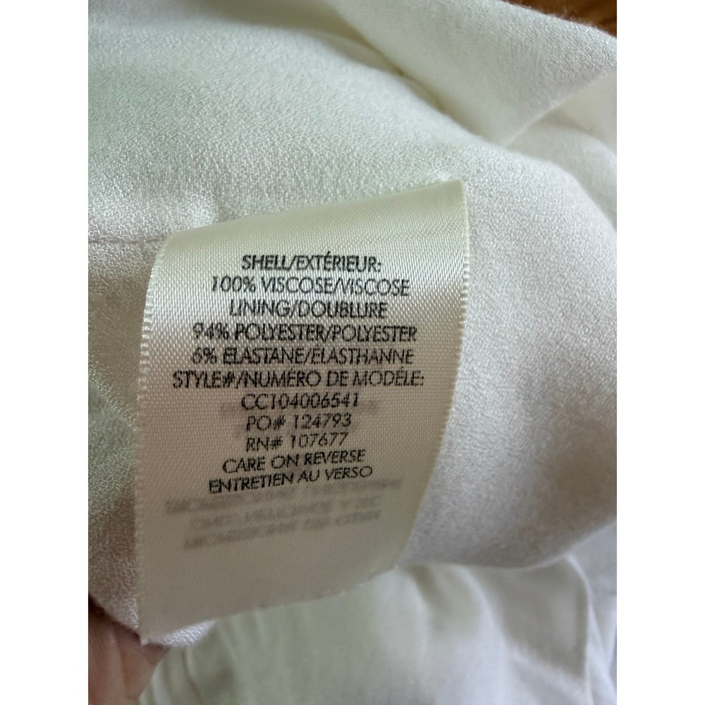 Alice + Olivia White Crochet Waist Tiered Mini Dress Size 0 - Picture 8 of 13